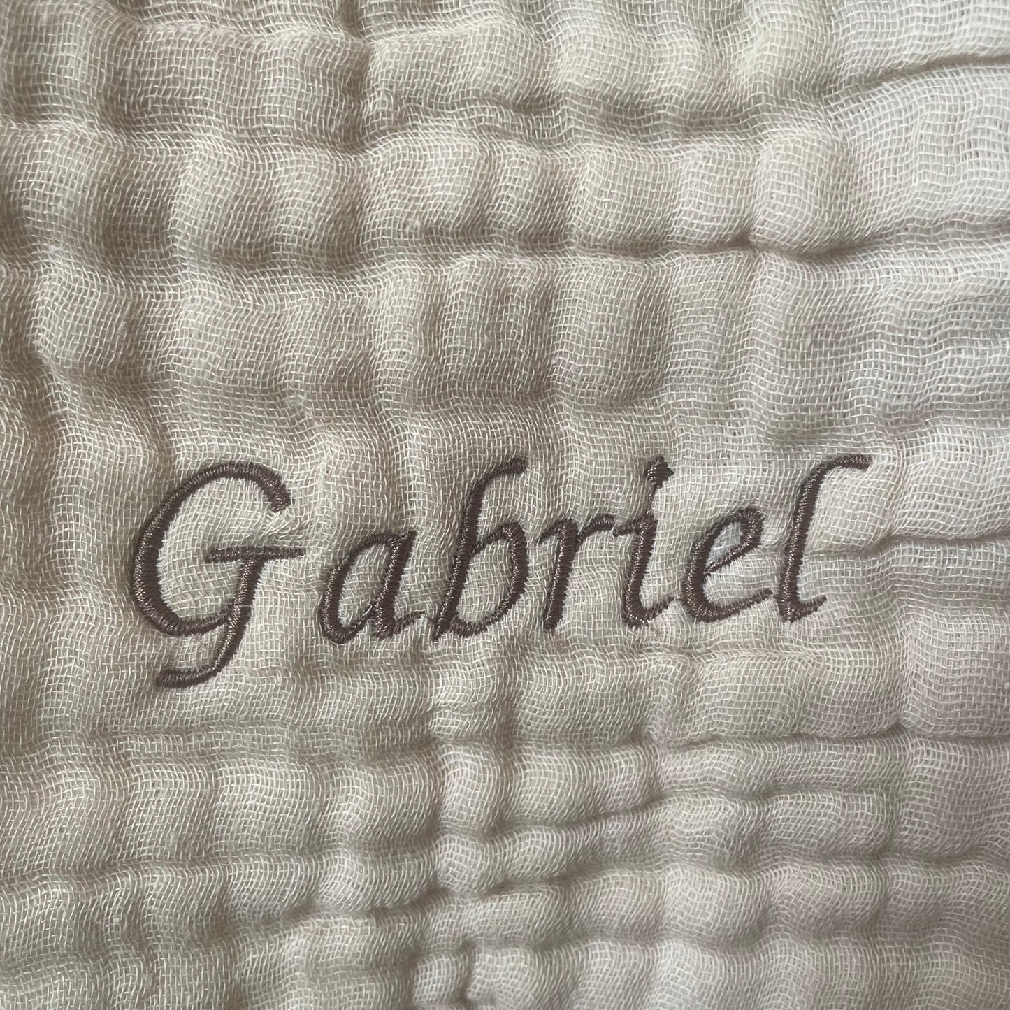 Bavoir d'épaule en coton doux à personnaliser