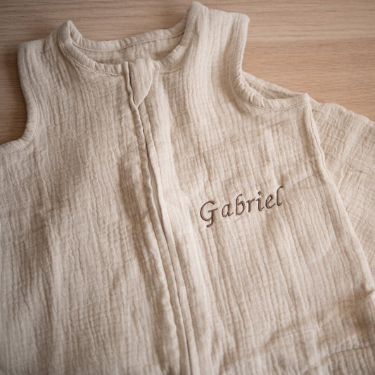 Gigoteuse été en gaz de coton à personnaliser