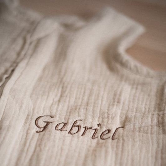 Gigoteuse été en gaz de coton à personnaliser